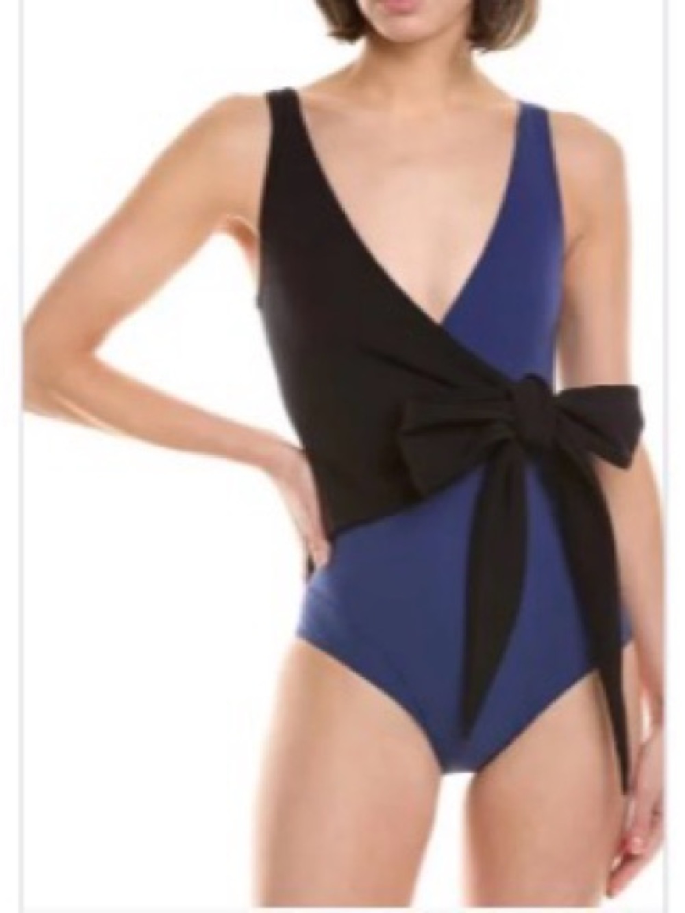 Lisa Marie Fernandez - Two-Tone wrap Swimsuit - LMF 6 / XL